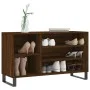 Brown oak plywood shoe cabinet 102x36x60 cm by , Shoe racks and shoe organizers - Ref: Foro24-831427, Price: 51,64 €, Discoun...