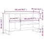 Brown oak plywood shoe cabinet 102x36x60 cm by , Shoe racks and shoe organizers - Ref: Foro24-831427, Price: 51,64 €, Discoun...
