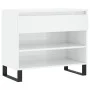 Mueble zapatero madera contrachapada blanco brillo 70x36x60 cm de , Zapateros y organizadores de calzado - Ref: Foro24-831446...