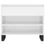 Mueble zapatero madera contrachapada blanco brillo 70x36x60 cm de , Zapateros y organizadores de calzado - Ref: Foro24-831446...