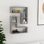 Estantes de pared 2 uds contrachapado gris hormigón 50x15x50 cm de , Estantes y estanterías - Ref: Foro24-807218, Precio: 30,...