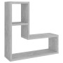 Estantes de pared 2 uds contrachapado gris hormigón 50x15x50 cm de , Estantes y estanterías - Ref: Foro24-807218, Precio: 30,...