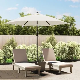 Cantilever umbrella 3 m white sand by vidaXL, Umbrellas - Ref: Foro24-42204, Price: 86,52 €, Discount: %