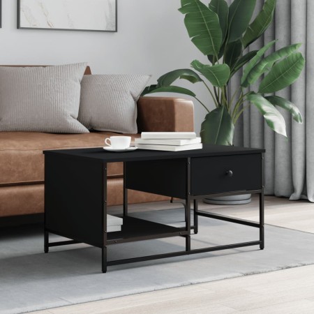 Mesa de centro madera de ingeniería negra 85,5x51x45 cm de , Mesas de centro - Ref: Foro24-835339, Precio: 56,75 €