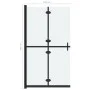 Mampara de ducha plegable vidrio ESG esmerilado 100x190 cm de , Paredes y mamparas de ducha - Ref: Foro24-151195, Precio: 271...
