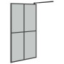 Barrierefreie Duschwand aus dunklem Hartglas, 100 x 195 cm von , Duschwände und Duschwände - Ref: Foro24-151886, Preis: 169,1...