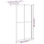 Accessible shower screen dark tempered glass 100x195 cm by , Shower walls and screens - Ref: Foro24-151886, Price: 166,21 €, ...