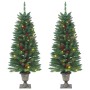 Künstliche Weihnachtsbäume 2 Stück 100 LED grün 120 cm von , Weihnachtsbäume - Ref: Foro24-357770, Preis: 85,99 €, Rabatt: %