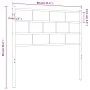 Cabecero de metal negro 75 cm de , Cabeceros y pies de cama - Ref: Foro24-355685, Precio: 18,48 €, Descuento: %