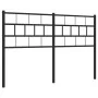 Kopfteil aus schwarzem Metall, 135 cm von , Kopf- und Fußteile - Ref: Foro24-355691, Preis: 31,30 €, Rabatt: %