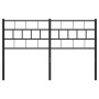 Cabecero de metal negro 135 cm
