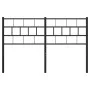Kopfteil aus schwarzem Metall, 135 cm von , Kopf- und Fußteile - Ref: Foro24-355691, Preis: 31,30 €, Rabatt: %