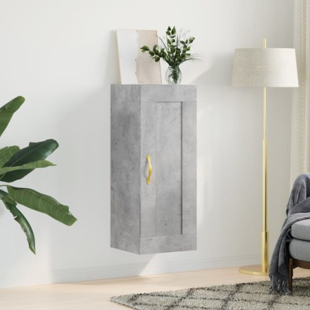 Betongrauer Wandschrank aus Holzwerkstoff, 34,5 x 34 x 90 cm von , Sideboards - Ref: Foro24-835022, Preis: 41,16 €, Rabatt: %