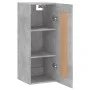 Armario de pared madera ingeniería gris hormigón 34,5x34x90 cm de , Aparadores - Ref: Foro24-835022, Precio: 40,74 €, Descuen...
