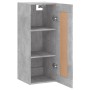 Betongrauer Wandschrank aus Holzwerkstoff, 34,5 x 34 x 90 cm von , Sideboards - Ref: Foro24-835022, Preis: 41,16 €, Rabatt: %