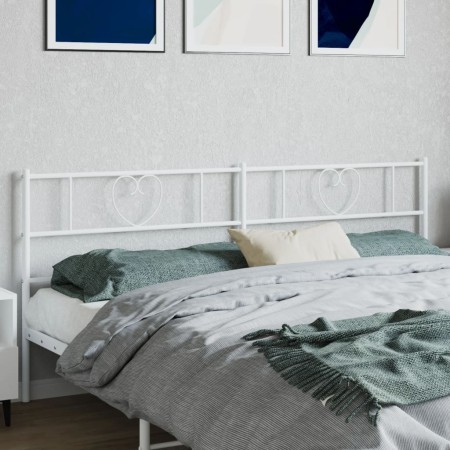 Kopfteil aus weißem Metall, 180 cm von , Kopf- und Fußteile - Ref: Foro24-355548, Preis: 38,68 €, Rabatt: %