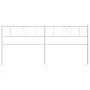 White metal headboard 180 cm by , Headboards and footboards - Ref: Foro24-355548, Price: 37,41 €, Discount: %