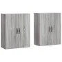 Armarios de pared 2 uds madera de ingeniería gris Sonoma de , Aparadores - Ref: Foro24-3197895, Precio: 137,25 €, Descuento: %