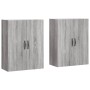 Armarios de pared 2 uds madera de ingeniería gris Sonoma de , Aparadores - Ref: Foro24-3197895, Precio: 139,02 €, Descuento: %