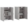 Armarios de pared 2 uds madera de ingeniería gris Sonoma de , Aparadores - Ref: Foro24-3197895, Precio: 142,05 €
