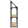 Wandregal aus Sonoma-Eichenholzwerkstoff, 80 x 21 x 78,5 cm von , Regale und Regale - Ref: Foro24-835455, Preis: 51,07 €, Rab...
