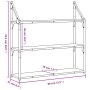 Wandregal aus Sonoma-Eichenholzwerkstoff, 80 x 21 x 78,5 cm von , Regale und Regale - Ref: Foro24-835455, Preis: 51,07 €, Rab...