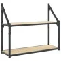 Estantería de pared madera ingeniería roble Sonoma 60x21x51 cm de , Estantes y estanterías - Ref: Foro24-835460, Precio: 28,8...