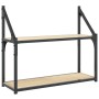 Wandregal aus Sonoma-Eichenholzwerkstoff, 60 x 21 x 51 cm von , Regale und Regale - Ref: Foro24-835460, Preis: 29,32 €, Rabat...