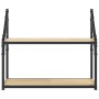 Wandregal aus Sonoma-Eichenholzwerkstoff, 60 x 21 x 51 cm von , Regale und Regale - Ref: Foro24-835460, Preis: 29,32 €, Rabat...