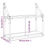 Estantería de pared madera ingeniería roble Sonoma 60x21x51 cm de , Estantes y estanterías - Ref: Foro24-835460, Precio: 28,8...