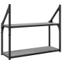 Estantería de pared madera ingeniería gris Sonoma 60x21x51 cm de , Estantes y estanterías - Ref: Foro24-835462, Precio: 24,94...