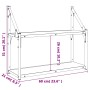 Estantería de pared madera ingeniería gris Sonoma 60x21x51 cm de , Estantes y estanterías - Ref: Foro24-835462, Precio: 24,94...