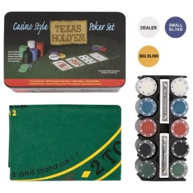 Poker chip set 200 pieces 4 g by , Poker cases and chips - Ref: Foro24-80418, Price: 19,02 €, Discount: %