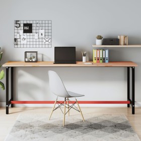 Schreibtischplatte aus massivem Buchenholz, 220 x 55 x 2,5 cm von , Tischplatten - Ref: Foro24-356098, Preis: 176,94 €, Rabat...