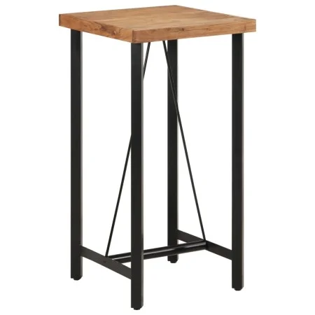 Hochtisch aus Eisen und massivem Akazienholz, 55 x 55 x 107 cm von , Küchen- und Esstische - Ref: Foro24-356369, Preis: 183,8...
