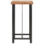 Hochtisch aus Eisen und massivem Akazienholz, 55 x 55 x 107 cm von , Küchen- und Esstische - Ref: Foro24-356369, Preis: 183,9...