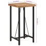 Hochtisch aus Eisen und massivem Akazienholz, 55 x 55 x 107 cm von , Küchen- und Esstische - Ref: Foro24-356369, Preis: 183,8...
