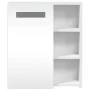 Badezimmerschrank mit Spiegel und weißem LED-Licht 45x13x52 cm von , Badezimmerwaschtische - Ref: Foro24-357965, Preis: 76,61...