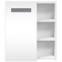 Badezimmerschrank mit Spiegel und weißem LED-Licht 45x13x52 cm von , Badezimmerwaschtische - Ref: Foro24-357965, Preis: 77,84...