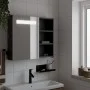 Mueble de baño con espejo y luz LED negro 60x13x52 cm de , Tocadores de baño - Ref: Foro24-357971, Precio: 88,87 €, Descuento: %