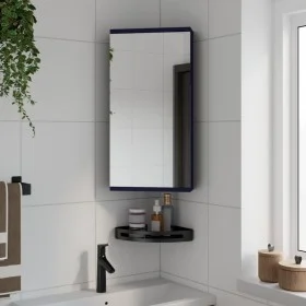 Corner bathroom cabinet with gray mirror 30x24x60 cm by , bathroom vanities - Ref: Foro24-357978, Price: 122,39 €, Discount: %