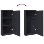 Eckbadezimmerschrank mit grauem Spiegel 30x24x60 cm von , Badezimmerwaschtische - Ref: Foro24-357978, Preis: 125,28 €, Rabatt: %
