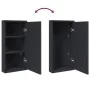 Mueble de baño de esquina con espejo gris 30x24x60 cm de , Tocadores de baño - Ref: Foro24-357978, Precio: 122,32 €, Descuent...