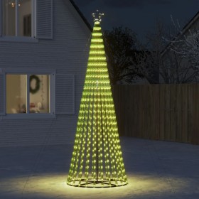 Árbol de Navidad cono de luz 688 LEDs blanco cálido 300 cm