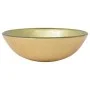 Lavabo de vidrio templado dorado 42 cm de vidaXL, Lavabos - Ref: Foro24-142233, Precio: 52,19 €, Descuento: %