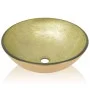 Goldenes Waschbecken aus gehärtetem Glas, 42 cm von vidaXL, Sinkt - Ref: Foro24-142233, Preis: 53,75 €, Rabatt: %