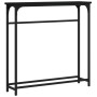 Black engineered wood console table 75x19.5x75 cm by , Side tables - Ref: Foro24-834135, Price: 33,61 €, Discount: %