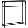 Black engineered wood console table 75x19.5x75 cm by , Side tables - Ref: Foro24-834135, Price: 36,07 €, Discount: %