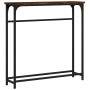 Konsolentisch aus geräuchertem Eichenholzwerkstoff, 75 x 19,5 x 75 cm von , Seitentische - Ref: Foro24-834137, Preis: 33,19 €...