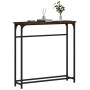 Konsolentisch aus geräuchertem Eichenholzwerkstoff, 75 x 19,5 x 75 cm von , Seitentische - Ref: Foro24-834137, Preis: 33,19 €...